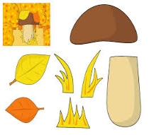 Аппликация грибы из цветной бумаги для детей младшей, средней, старшей  группы: занятия на тему грибов - распечатать шаблоны
